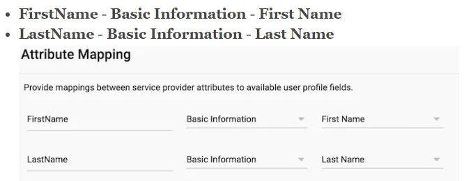 Attribute mapping in Google