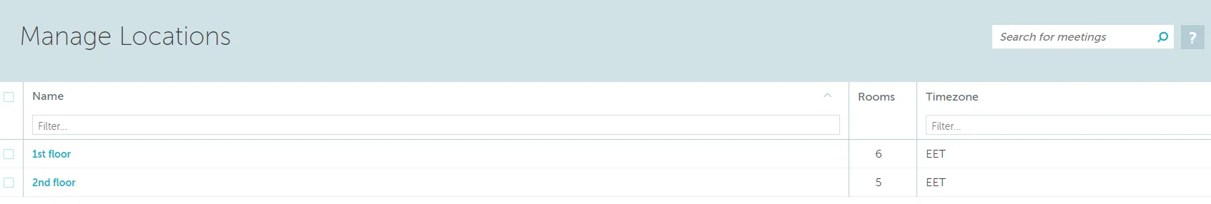 Creating a new location