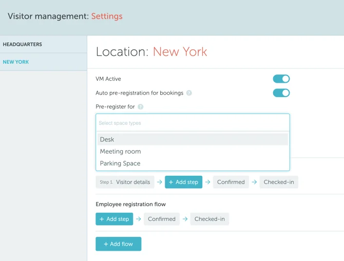 Auto pre-registration settings