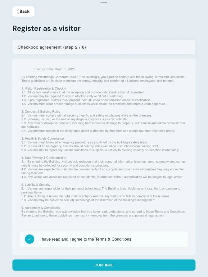 Terms and conditions