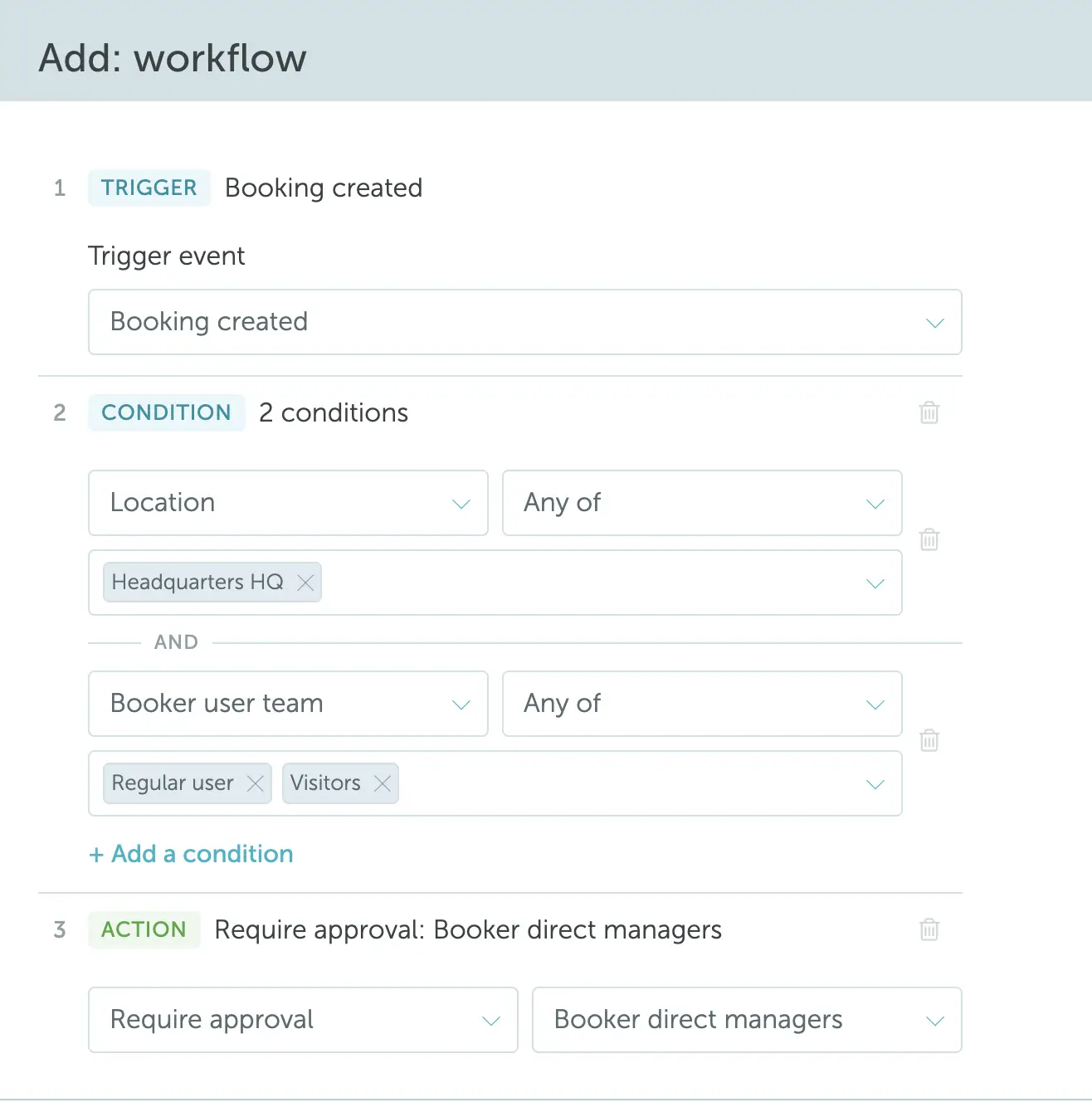 Approval workflow example