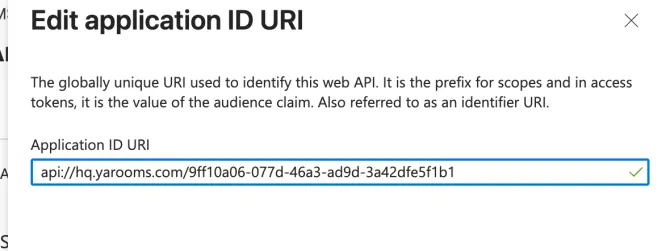 Application ID URI
