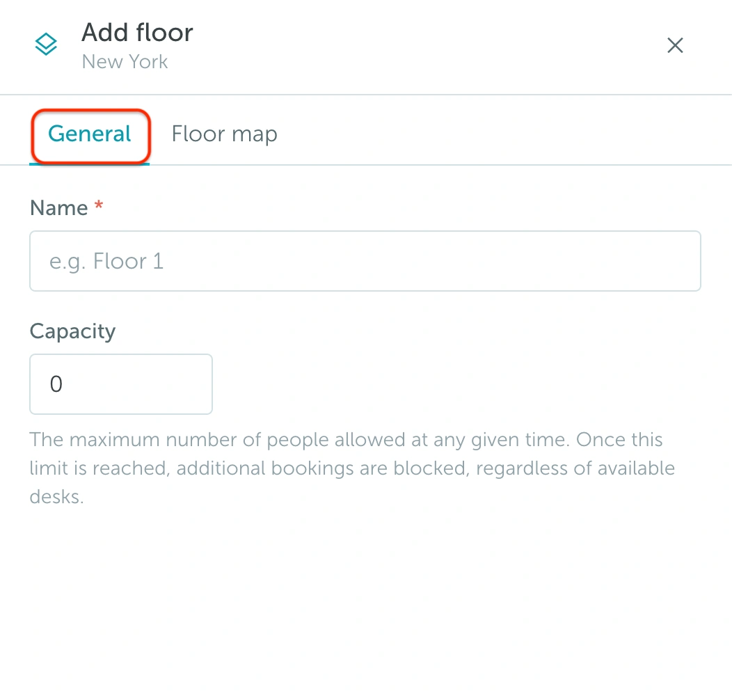 Add floor general settings