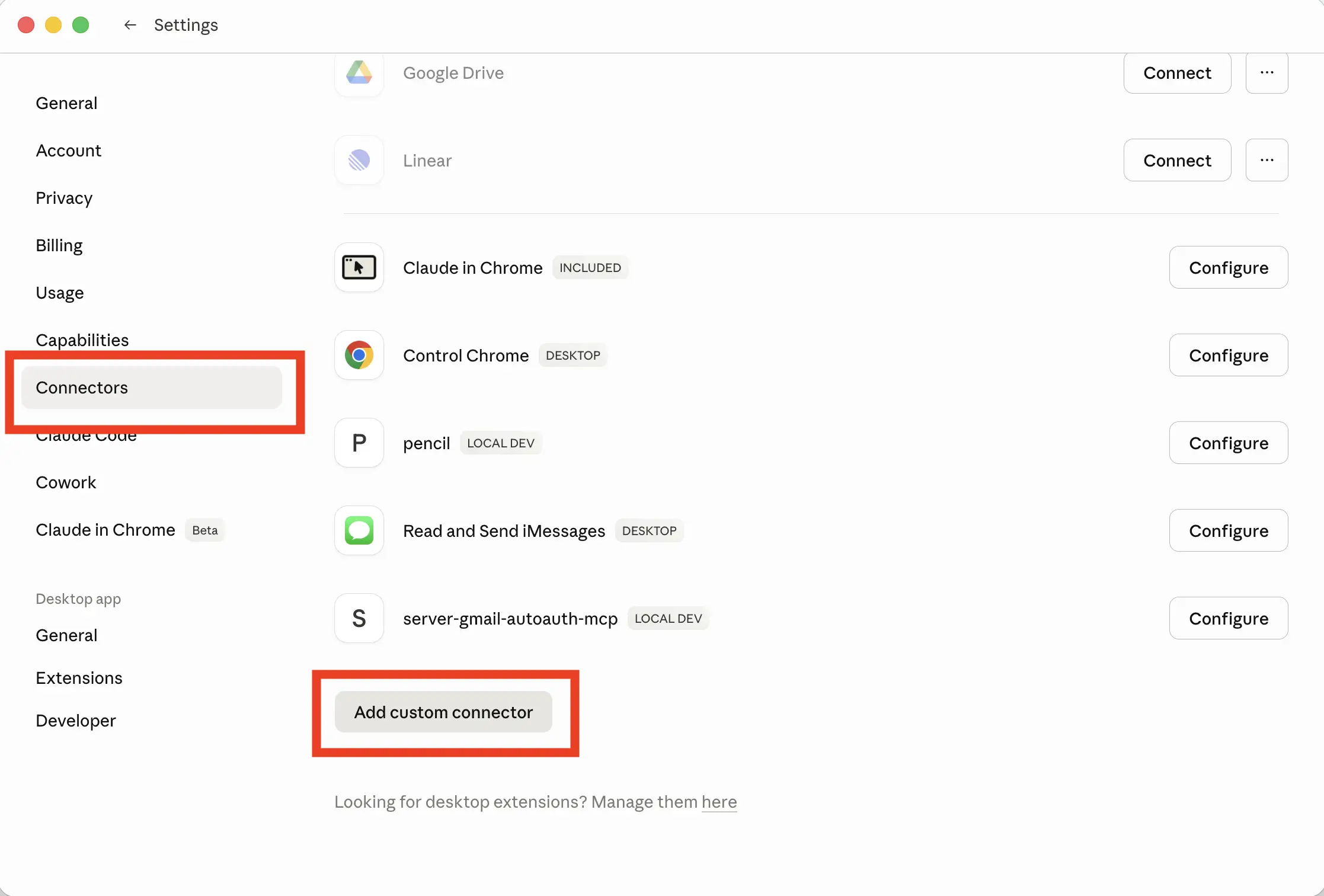 Click Connectors, then Add custom connector