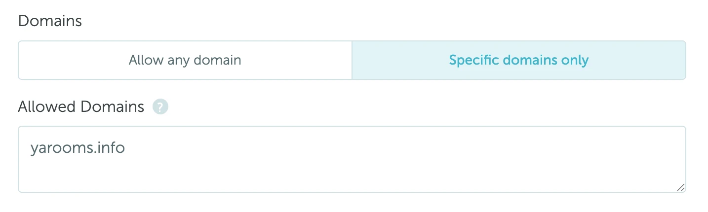 Domain restrictions for Login with Microsoft in YAROOMS