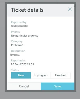 ticket details