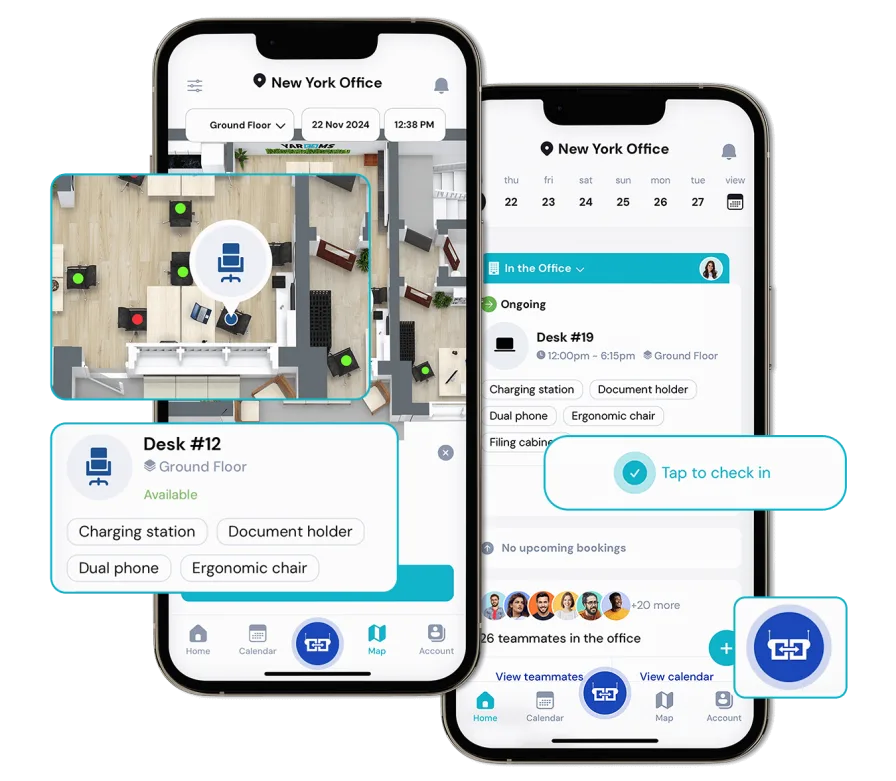 Desk and room booking for tech companies - one platform for all spaces