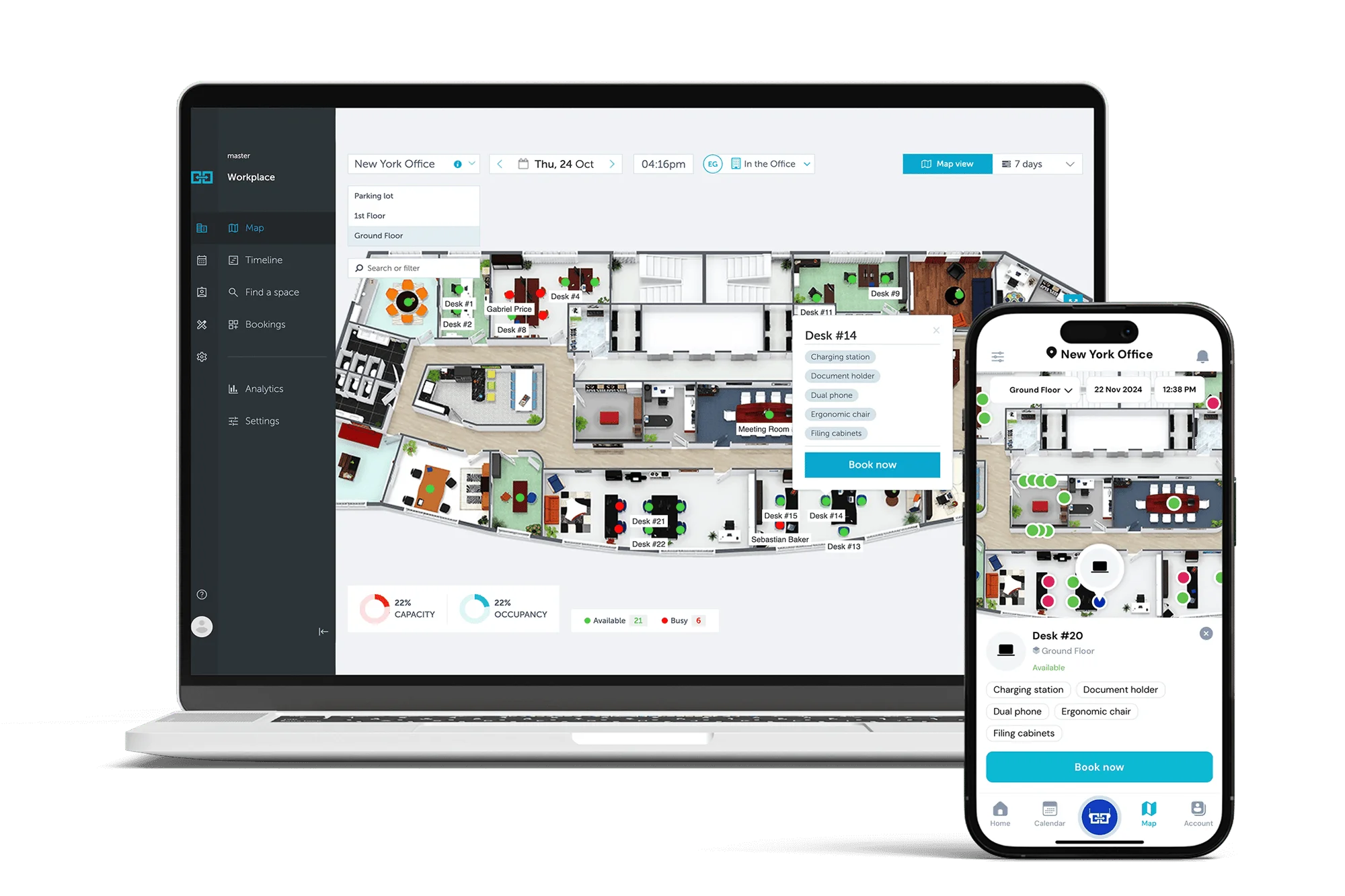 Workspace booking for a streamlined hybrid work environment