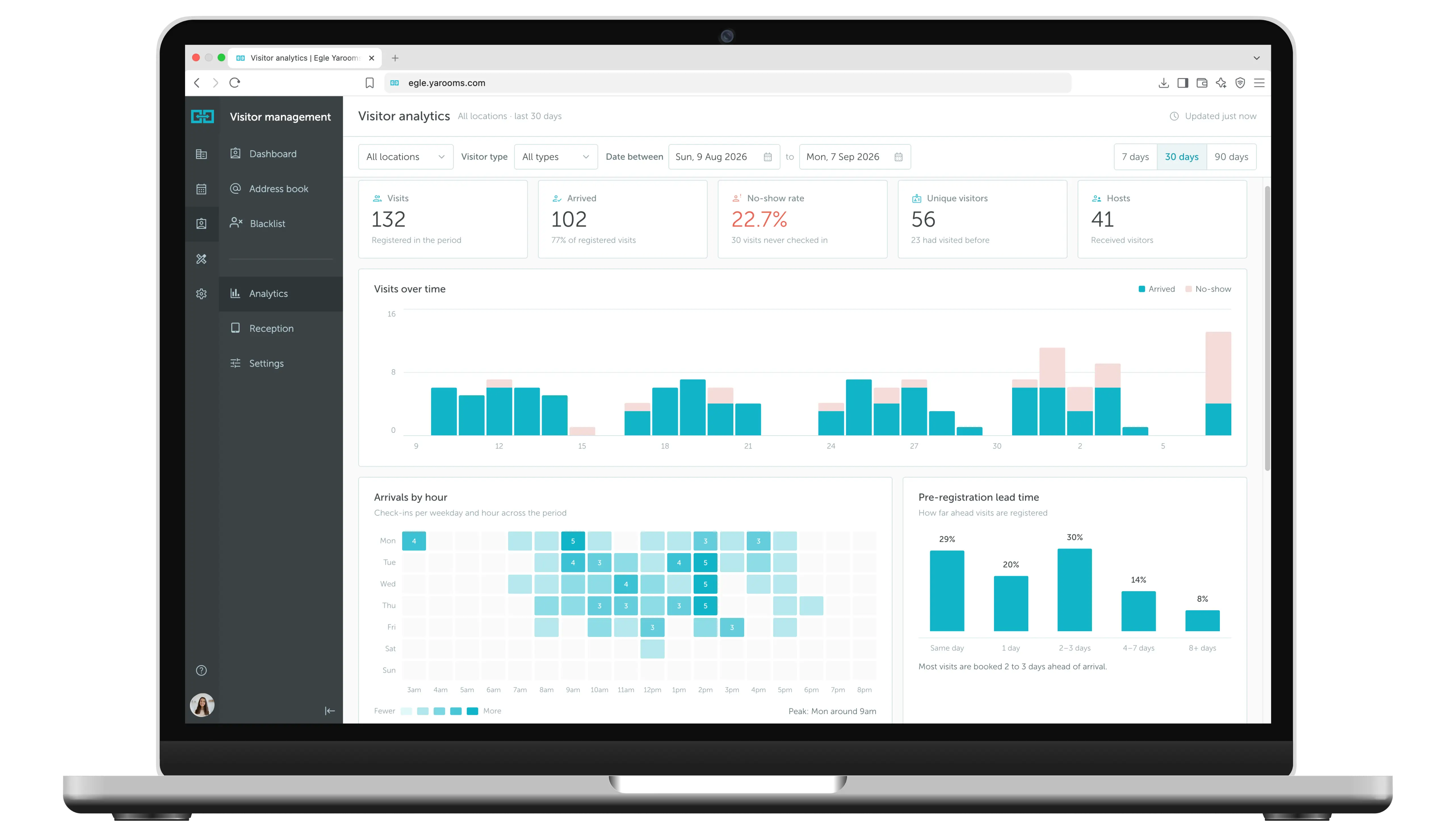 The smart way to manage office visitor records