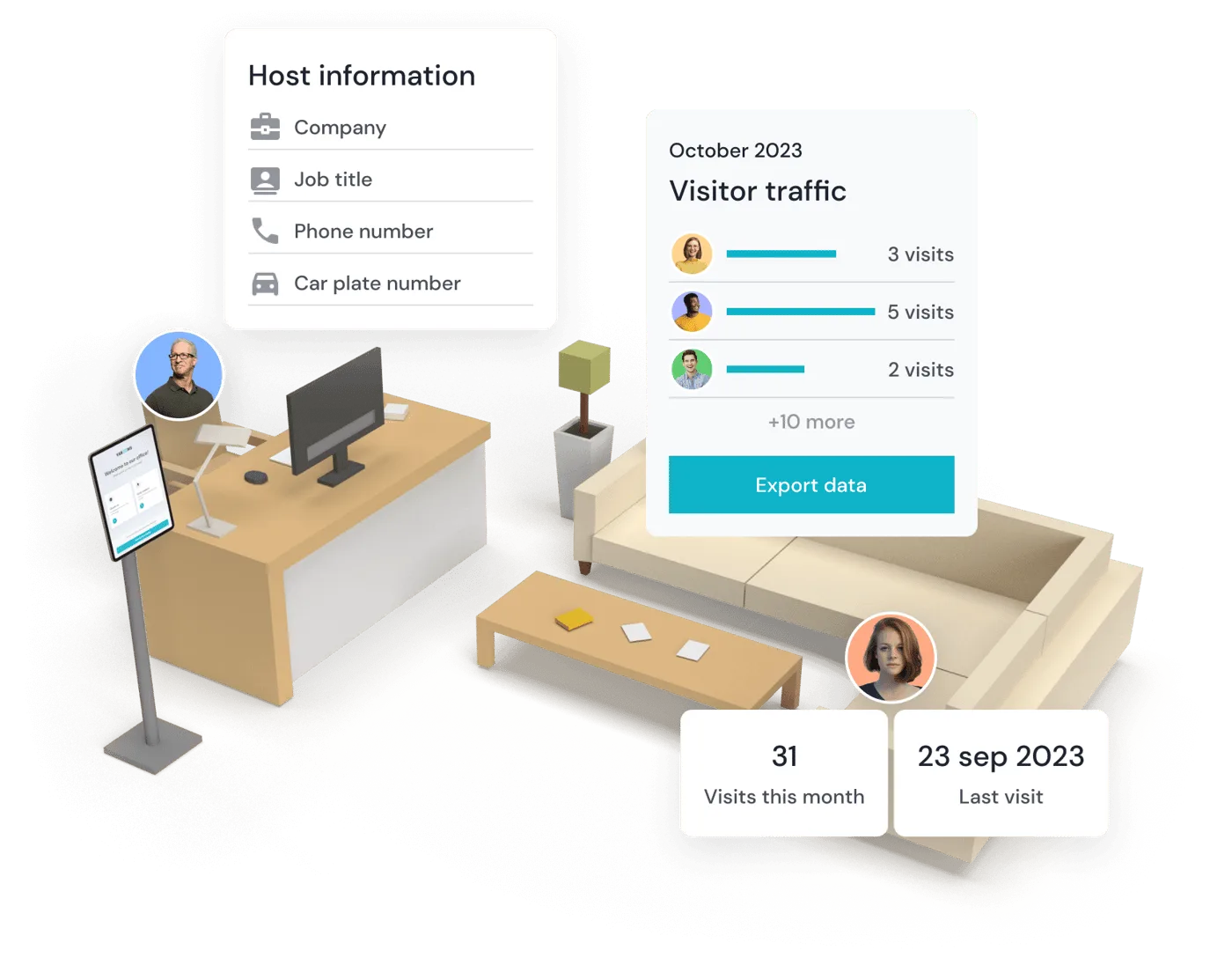 The smart way to manage office visitor records