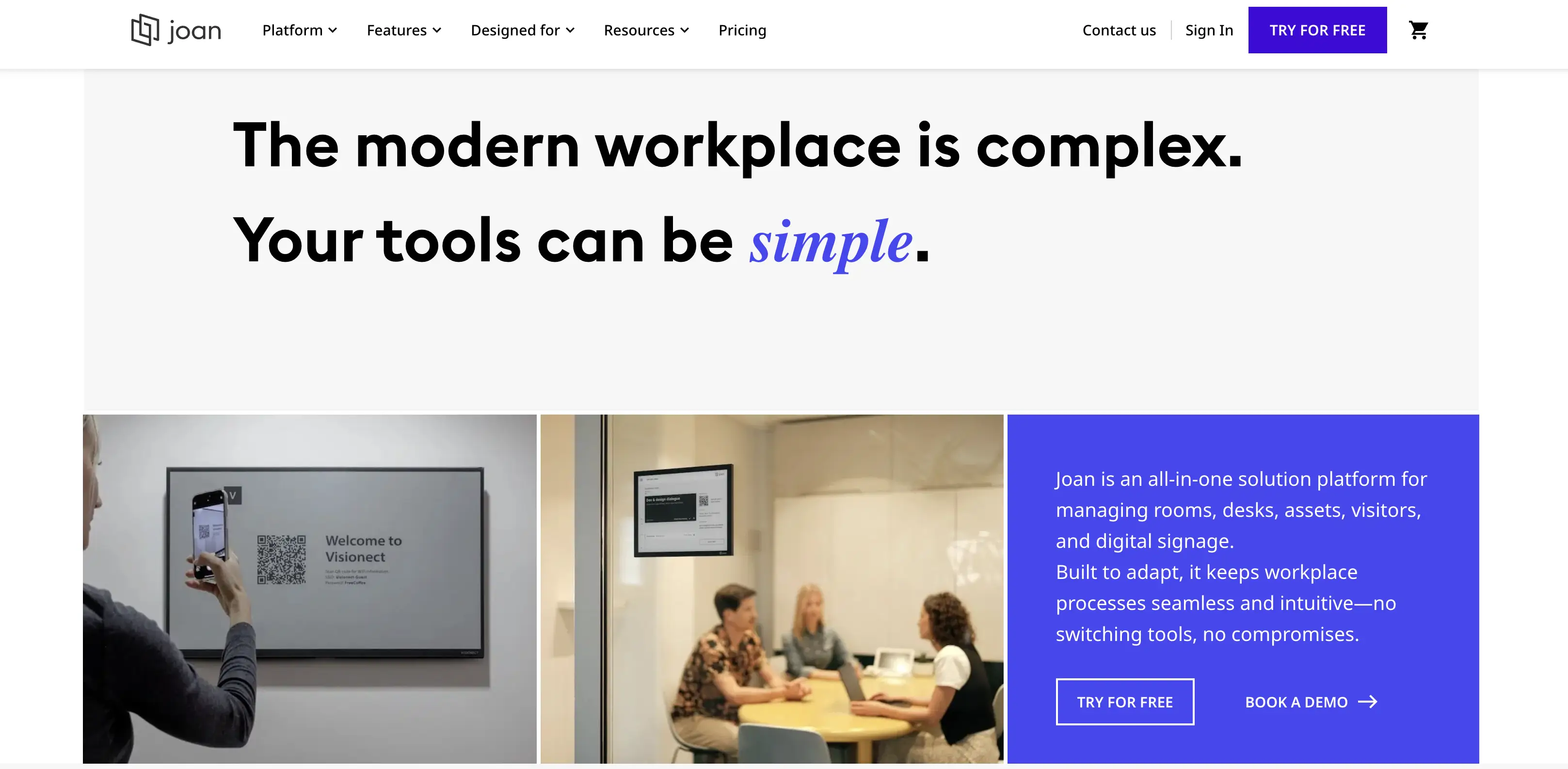 Joan workplace platform