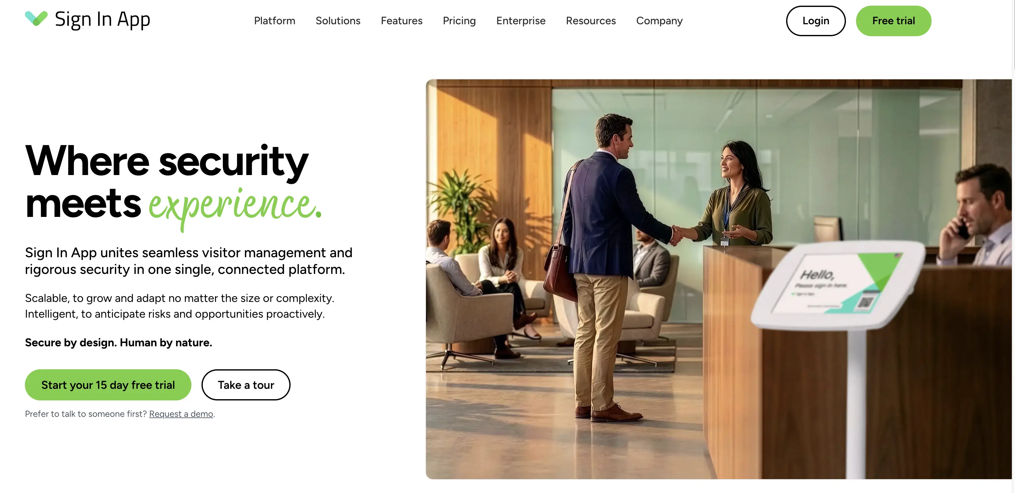 Sign In App visitor management platform