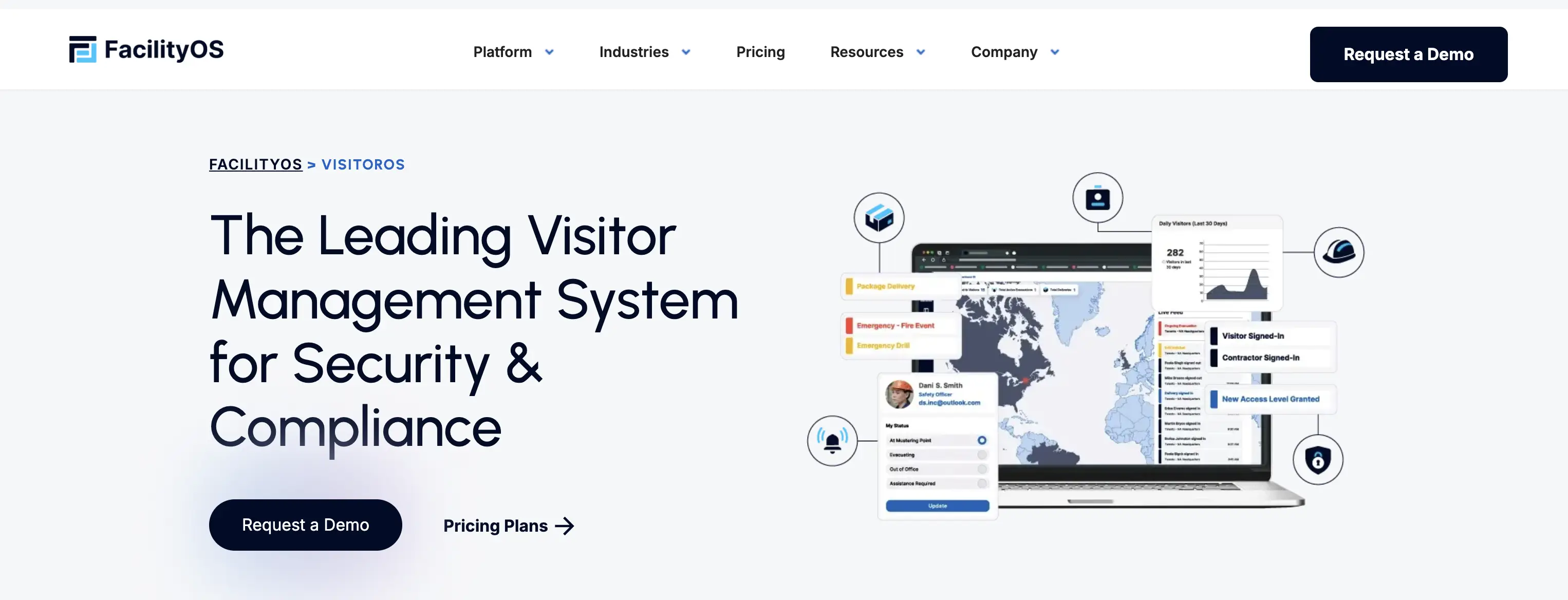 VisitorOS visitor management system