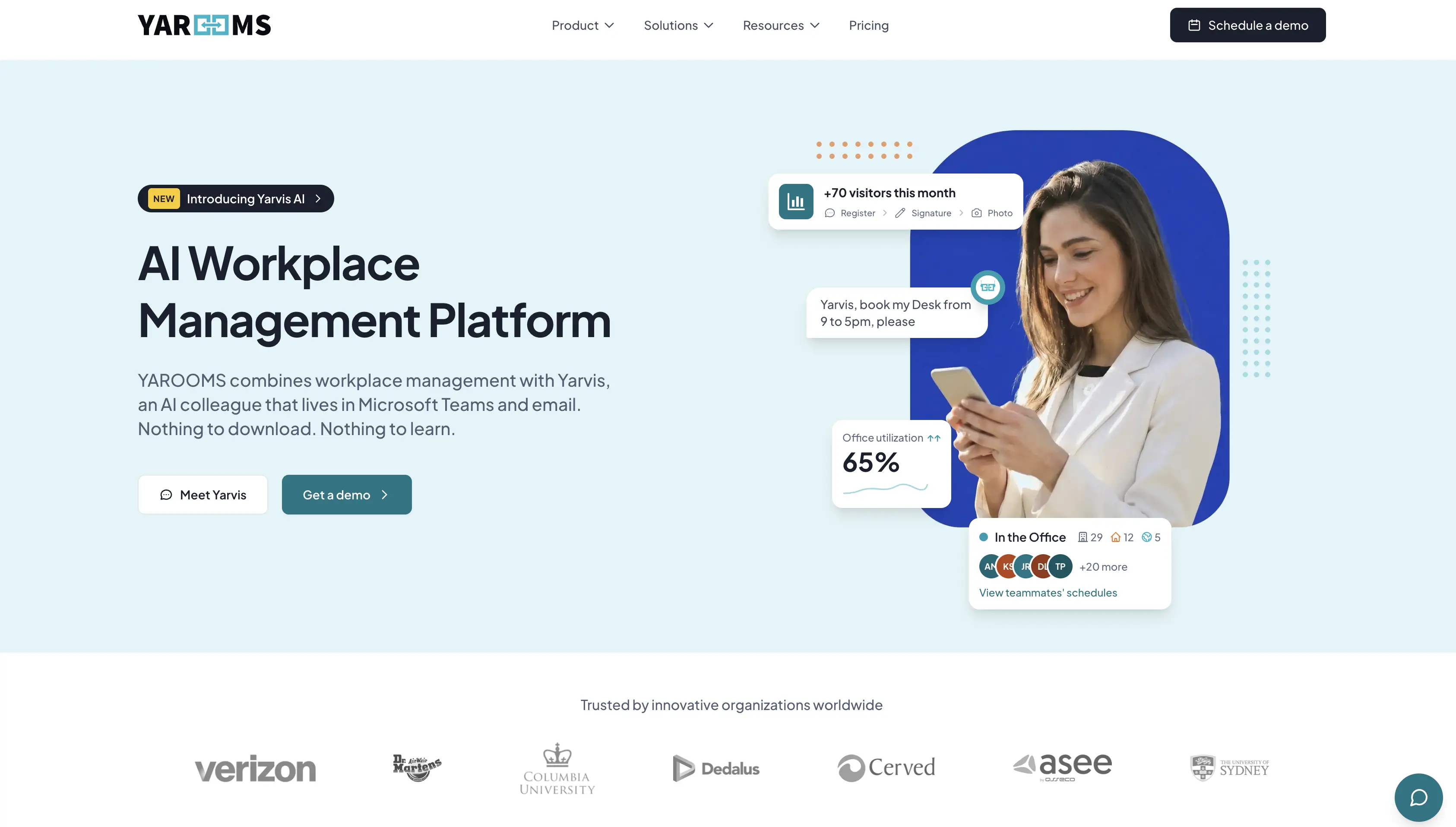 YAROOMS AI Workplace Management Platform