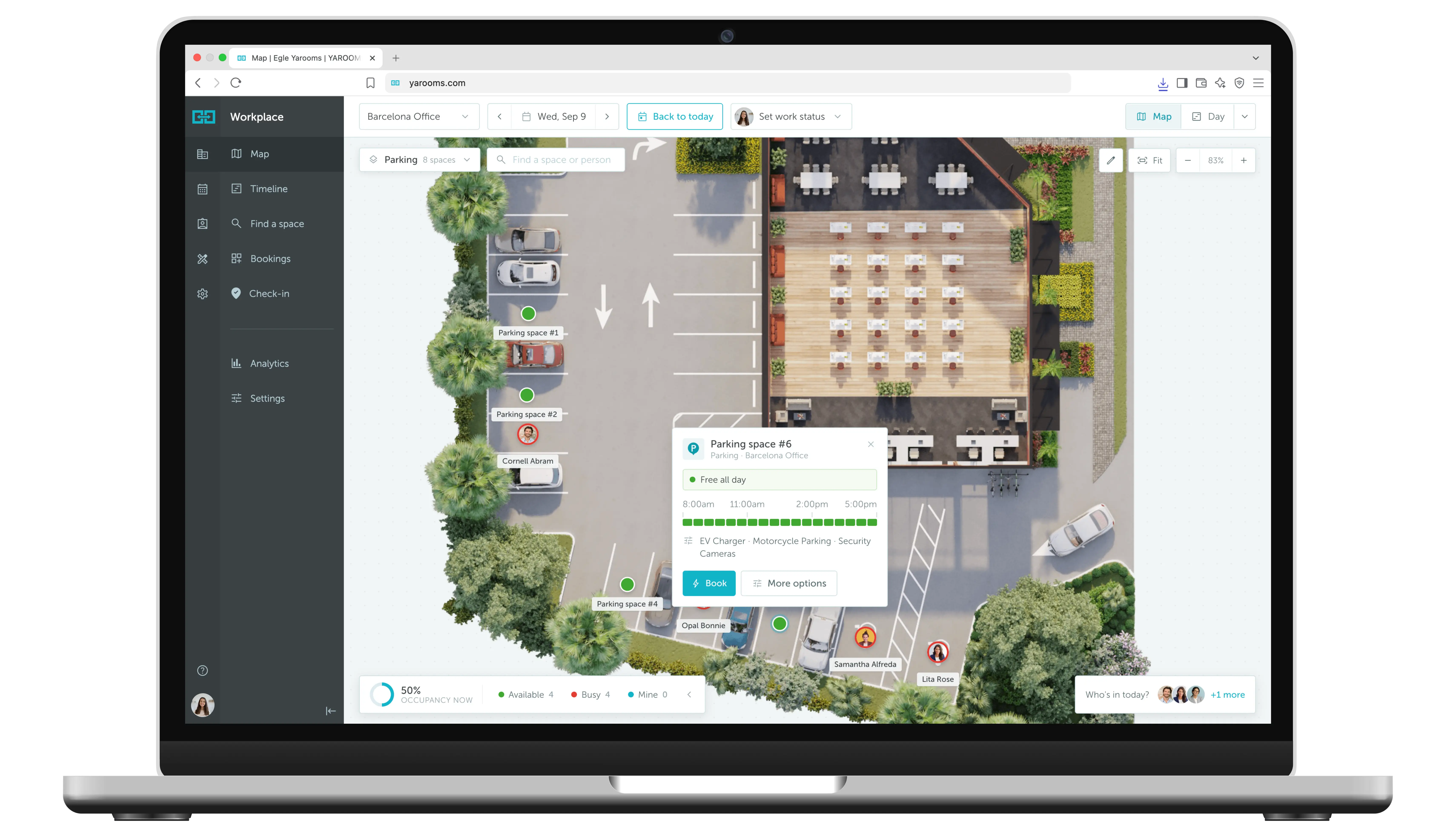 Employee parking booking & management system