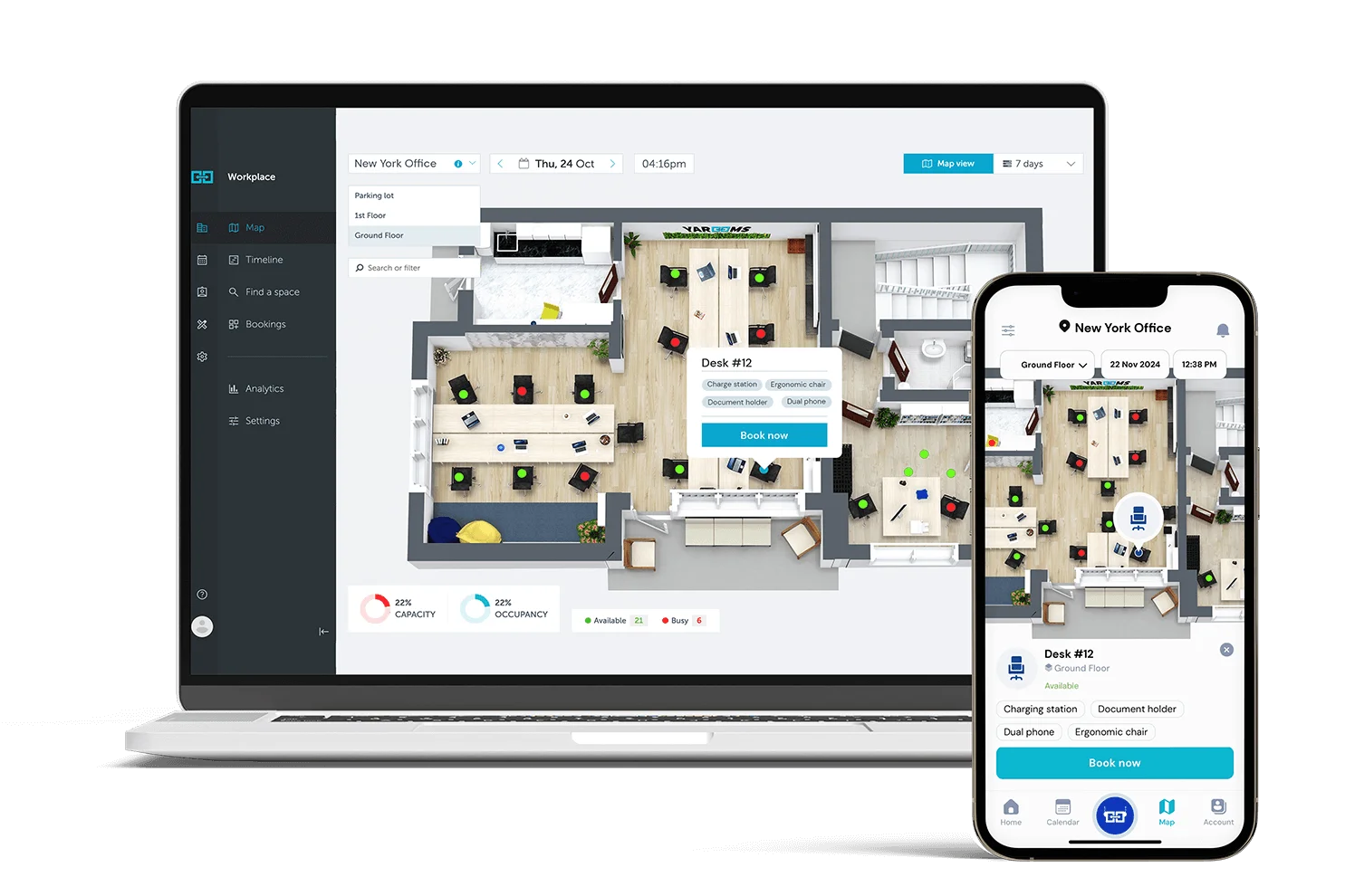YAROOMS for IT teams - workplace management platform