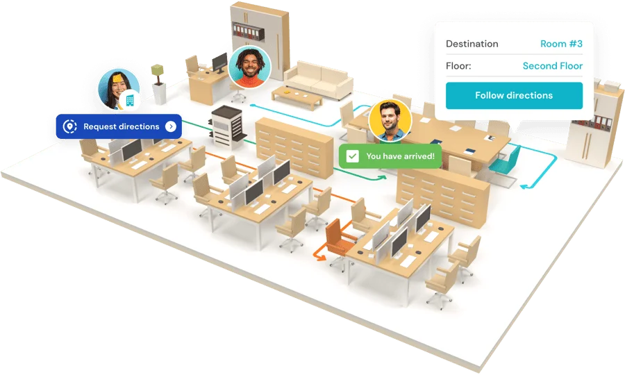 Digital wayfinding software for effortless navigation in the office