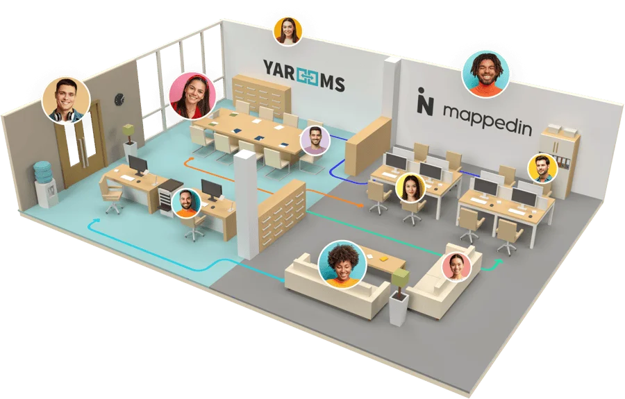 Digital wayfinding software for modern offices